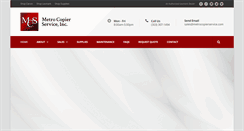 Desktop Screenshot of metrocopierservice.com