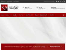 Tablet Screenshot of metrocopierservice.com